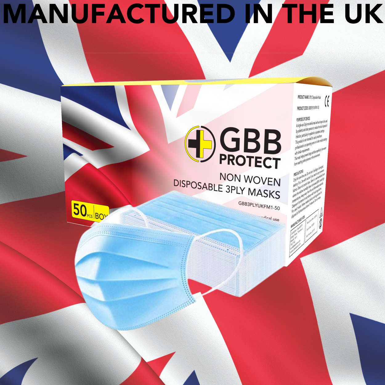 UK Manufactured 3 PLY Mask