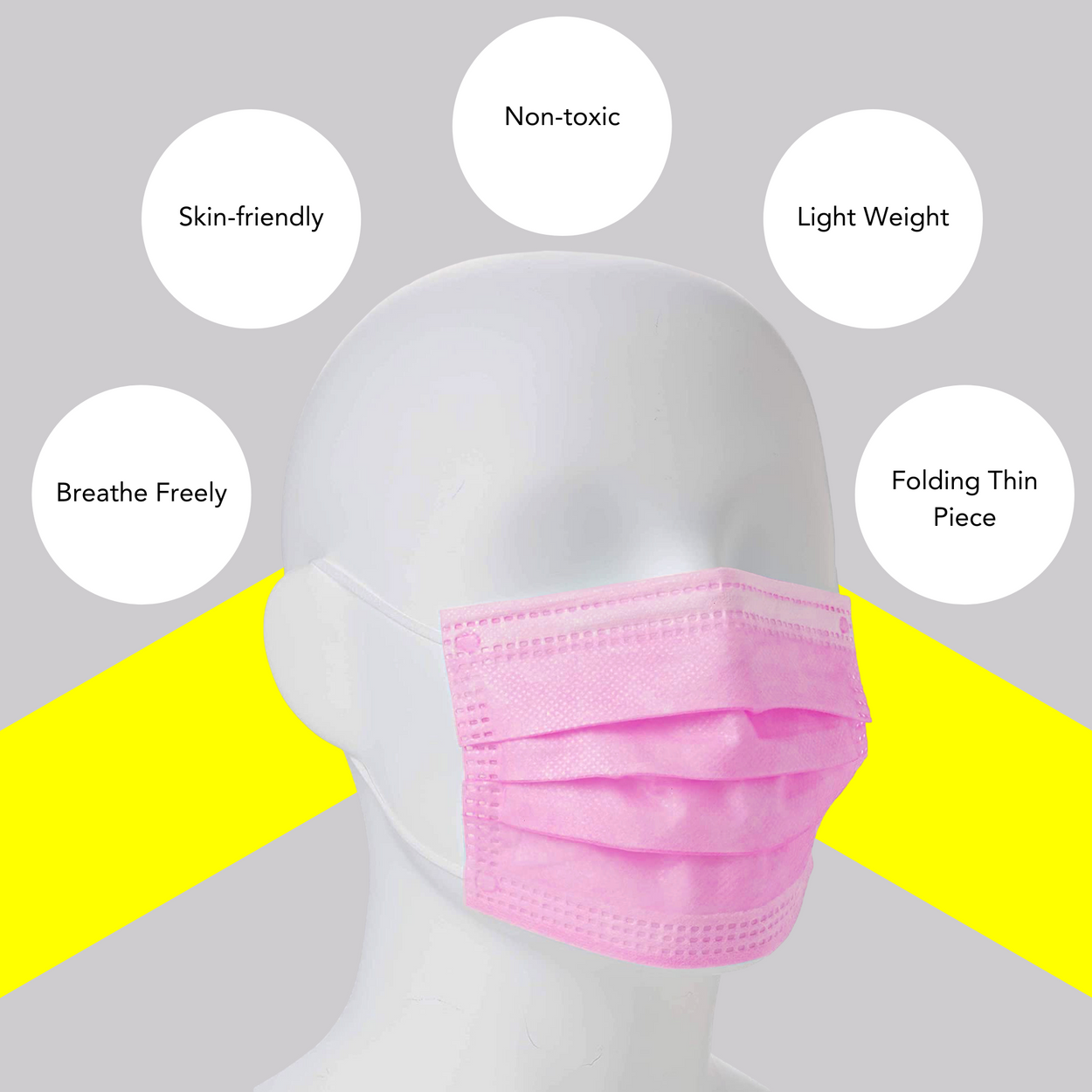 UK Manufactured pink Type IIR Mask