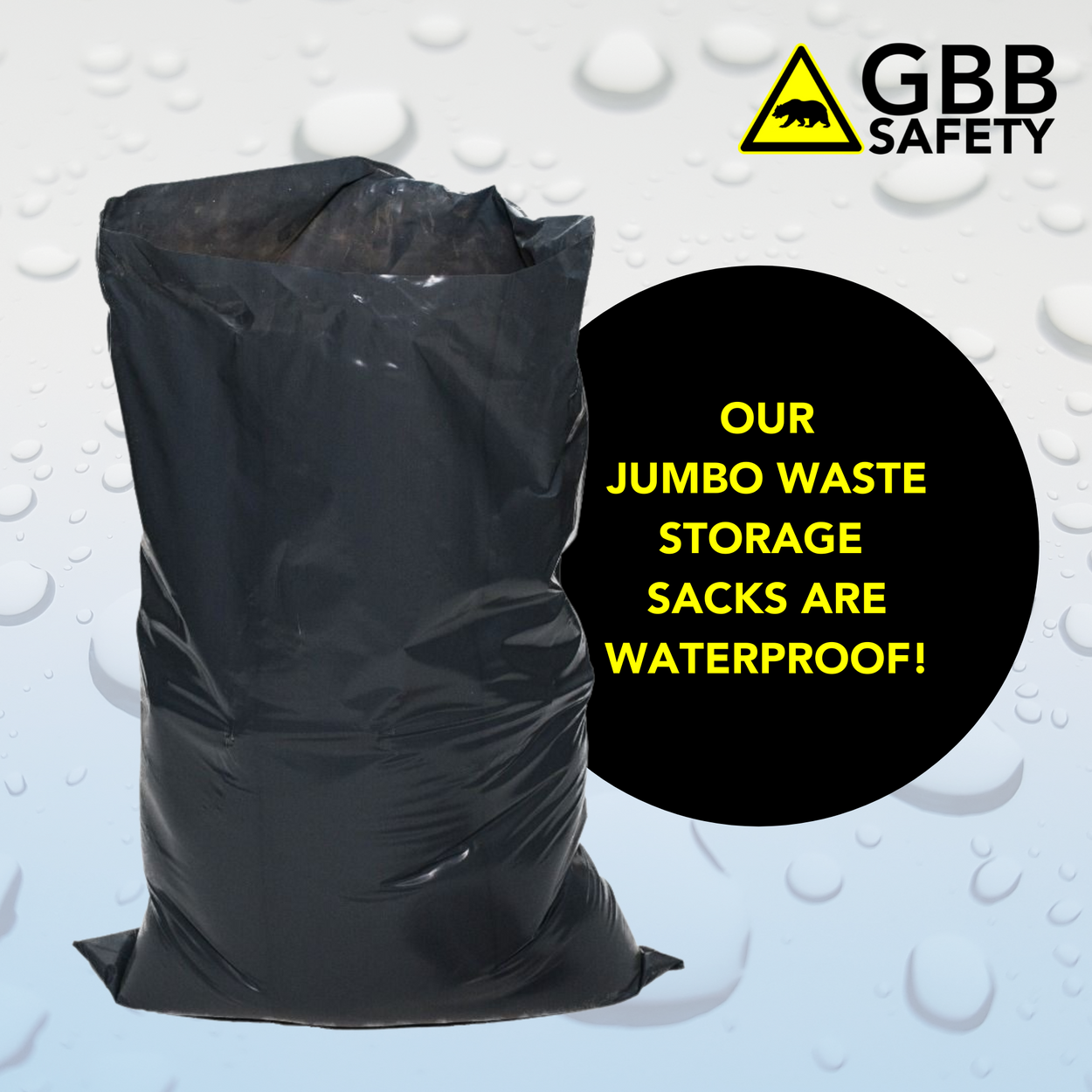 Extra Large Heavy Duty Black Rubble Sacks - For Garden & Building Waste, 535mm X 820mm - Timco
