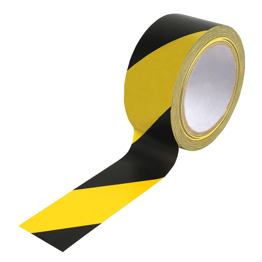Black/Yellow Premium Hazard Warning Tape BearPROTECT — BEARProtect